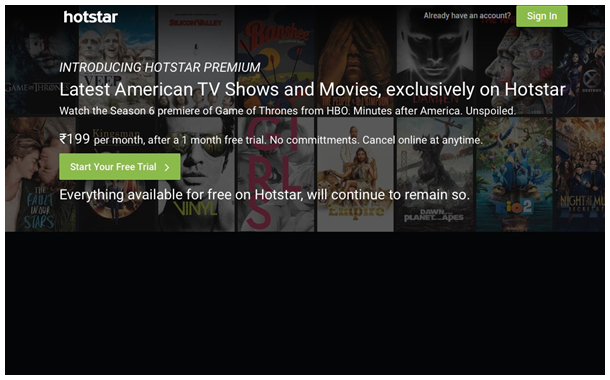 Hotstar launches Premium services