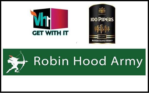 Seagrams 100 Pipers joins hands with Robin Hood Army for Mission 500k