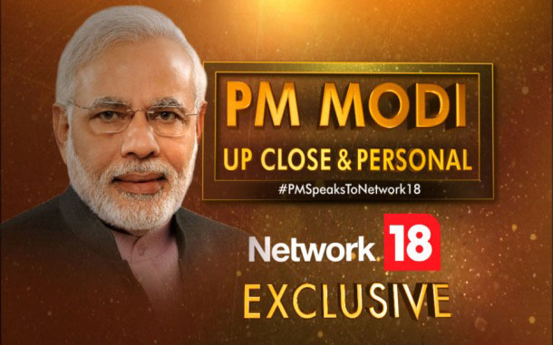 PM Modi Up Close & Personal" on CNN-News18