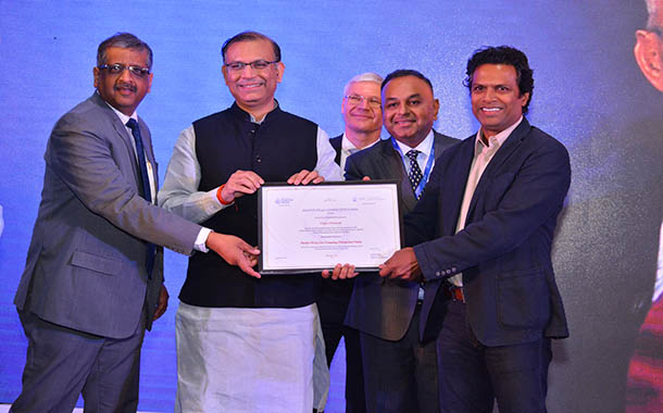 Times Network receiving the Porter Award for Creating Distinctive Value