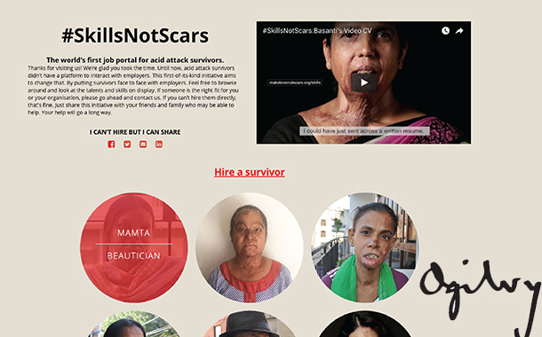 #SkillsNotScars - Ogilvy Mumbai creates Video CVs