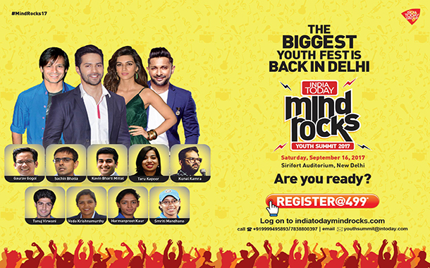 India Today Mind Rocks 2017 in Delhi