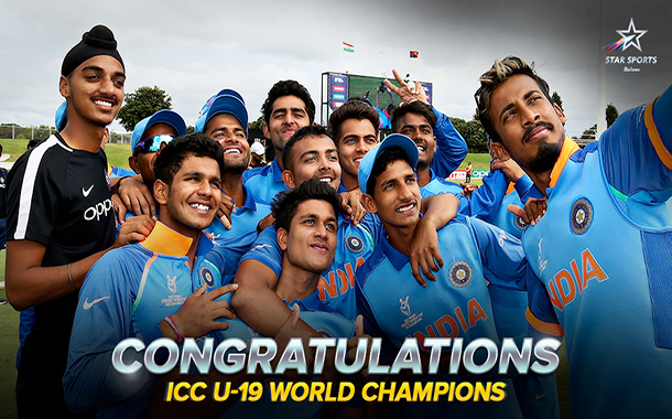 ICC U19 Cricket World Cup finals attracts 3.1 crore viewers tuning in to Star Sports Network