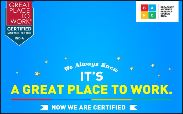 BARC India gets Great Place to Work Certified