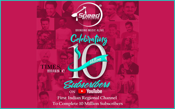 Regional YouTube channel Speed Records crosses 10 million subscriber; partners Times Music
