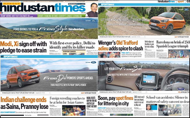 Ford India join hands with WPP’s GTB and Hindustan Times to launch innovative campaign for Ford Freestyle CUV