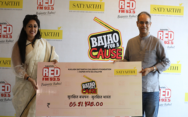Red FM and Kailash Satyarthi Children’s Foundation raise INR 85.51lacs for ‘Bachpan Bachao Aandolan’