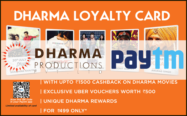Dharma Productions launches Loyalty Card in association with Paytm