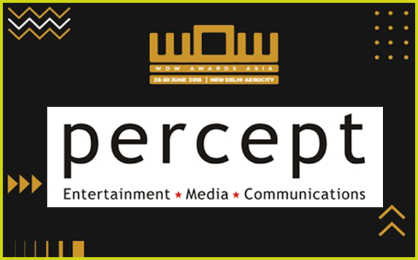 Percept wins 6 Trophies at the 'WOW AWARDS 2018'