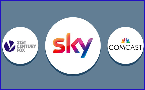 Comcast increases offer price to £14.75 against Fox’s revised bid for Sky