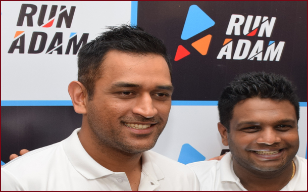 M.S.Dhoni takes 25% stake in Run Adam; Launches 360 degree Sports Tech-Ecosystem