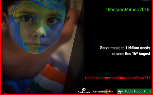 Foodpanda joins Robin Hood Army’s #MissionMillion2018; Ola supports with mobility logistics  