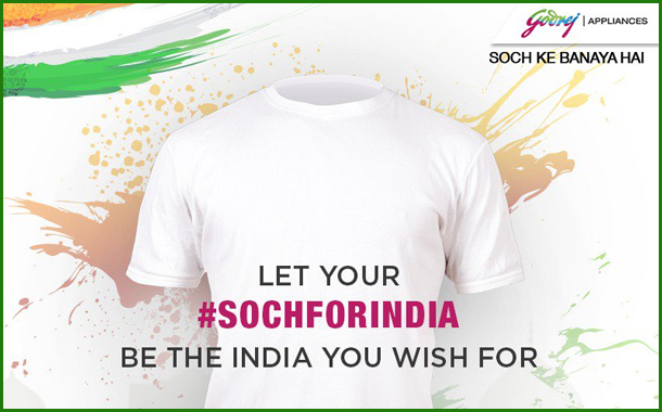 Godrej Appliances urges people to share their #SochForIndia on Independence Day