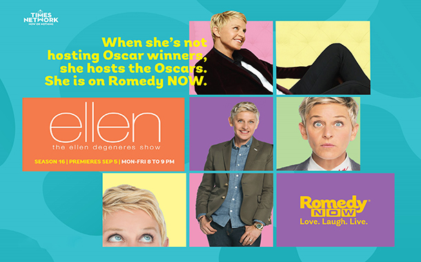 Romedy NOW to premier the 16th Season of ‘The Ellen DeGeneres Show’