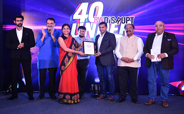 Kranti Gada wins the Prestigious Young Leaders Award at Business World Disrupt 40 under 40 Ceremony