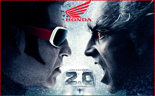 Honda two wheelers associates with Rajnikanth starrer 2.0