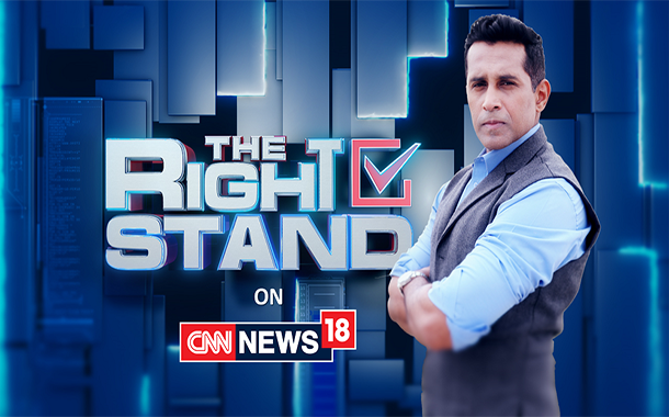 Anand Narasimhan Premiers on CNN-News18 with The Right Stand
