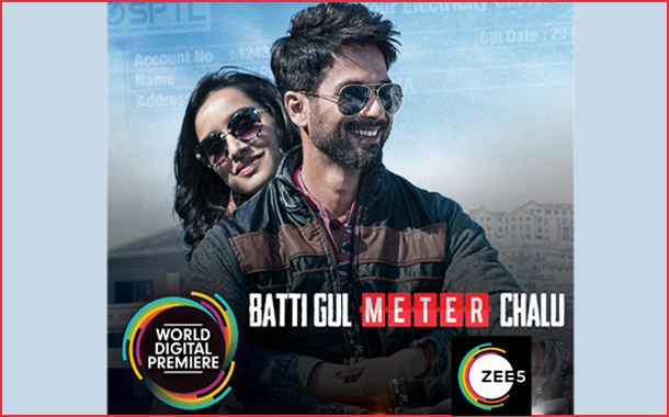 ZEE5 premieres Shahid Kapoor and Shraddha Kapoor starrer Batti Gul Meter Chalu on Nov 22nd
