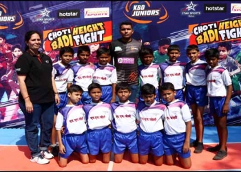 Arjun Deshwal from U Mumba motivates school kids for KBD Juniors Season 2