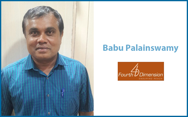 BabuPalaniswamy joins Fourth Dimension Media Solutions as AVP – Sales (South)