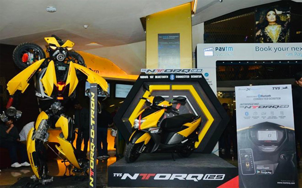 TVS Motor Company and Dentsu India create transformer ‘Ntorq-o-tron’ for TVS Ntorq 125 scooter