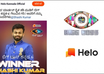Bigg Boss Kannada 6 engagement campaign on Helo drives usage of app with over 200 million combined impressions