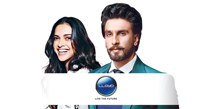 Lloyd ropes Ranveer Singh & Deepika Padukone as Brand Ambassadors