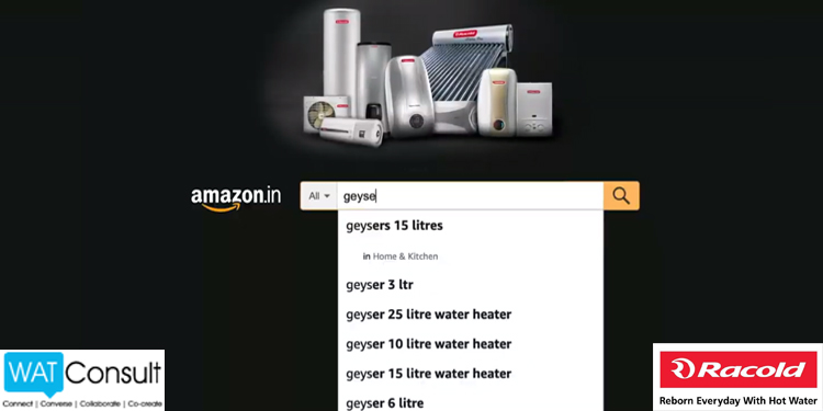 Racold leverages ‘how India types’ to boost geyser sales on Amazon 