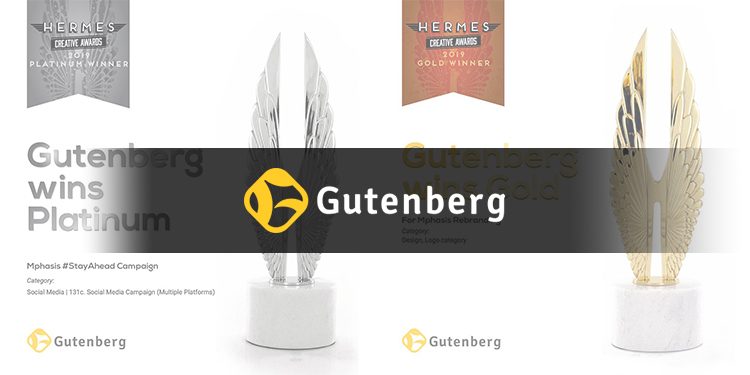 Gutenberg Wins Platinum & Gold at Hermes Creative Awards 2019