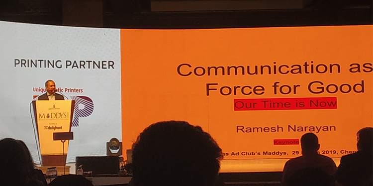 “An industry is as good as the lasting change it can bring to the world”: Ramesh Narayan