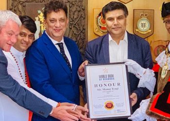 World Book Of Records – London honours CEO of Sanskar TV for promoting spiritual and Vedic wisdom