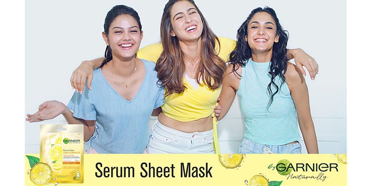 Sara Ali Khan is the new face for Garnier Skin Naturals Serum Sheet Masks