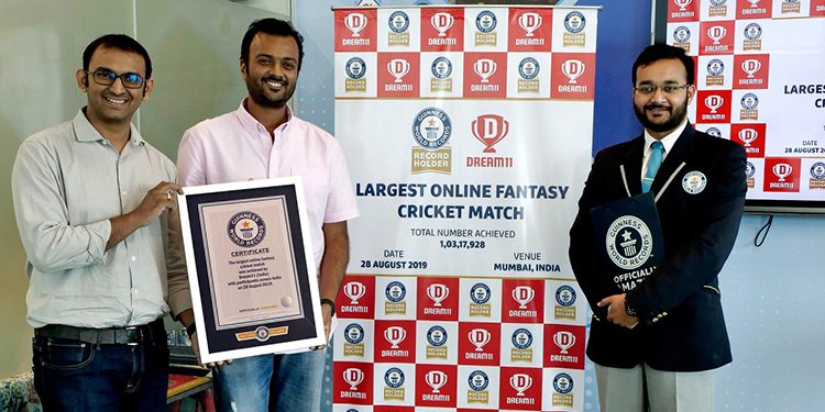 Dream11 creates a Guinness World Records™ title for hosting the 'Largest Online Fantasy Cricket Match'