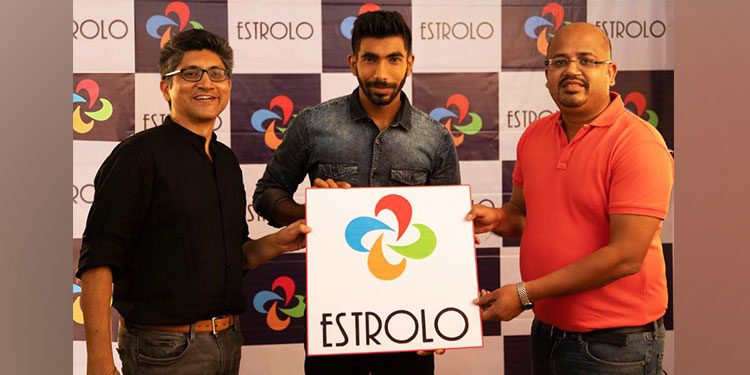 Fashion Startup Estrolo signs on the Indian Speedster Jasprit Bumrah as Brand Ambassador