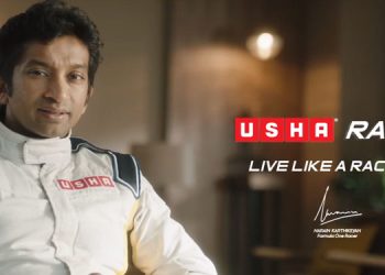 Usha International launches its “Live like a Racer” TVC featuring Narain Karthikeyan