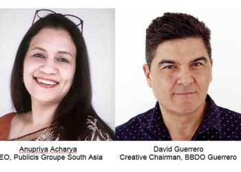 Publicis Groupe’s Anupriya Acharya and BBDO Guerrero’s David Guerrero Appointed Heads of Jury for APAC Effies 2020