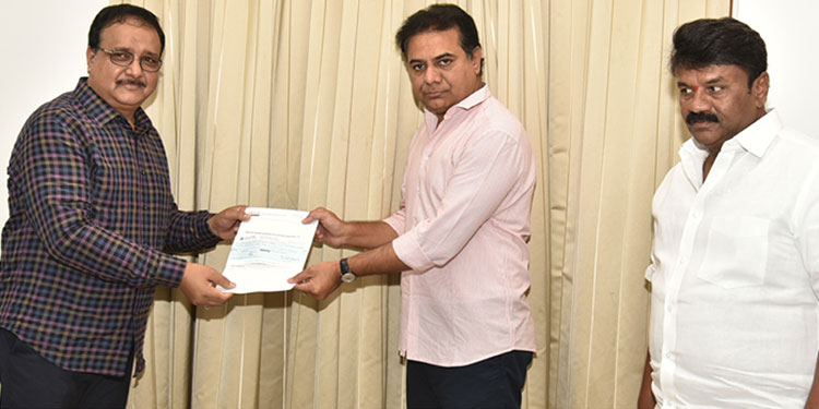 Aditya Music Donates Thirty-One lakhs (31 lakhs) to Telangana CM Relief Fund