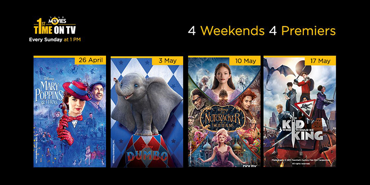 Star Movies to Premier 4 blockbusters during 4 Weekends