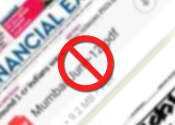 It's illegal to share e-news paper PDF in Social Media