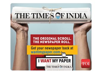 The Times Of India’s #WantMyPaper Campaign Calls For Reclaiming Right To Knowledge With The Daily Newspaper