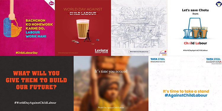 Brands raise awareness about cruelty of child labour through insightful creatives