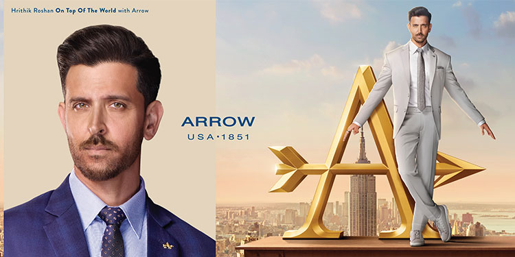 Arvind's brand ARROW ties up with Hrithik Roshan