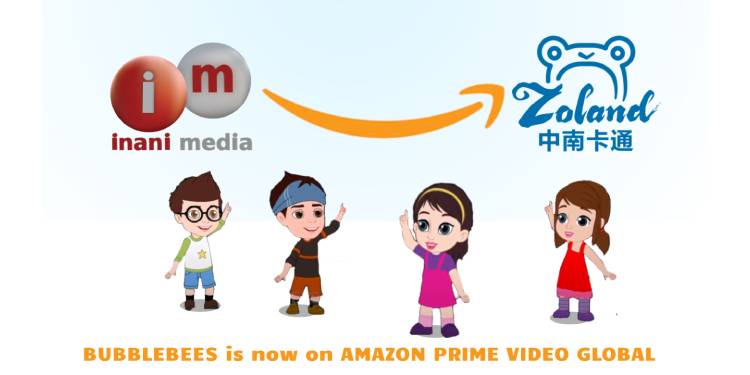 Inani Media & Zoland distribution takes Bubblebees- a pre-school animation series to Amazon Prime Video global
