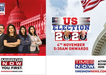 TIMES NOW and Mirror NOW announce special programming for US Election 2020