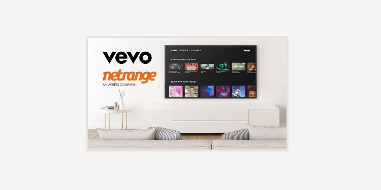 Vevo expands global reach through partnership with NetRange that further accelerates the app driven renaissance of Music on the TV