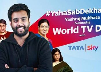 Tata Sky celebrates World Television Day with the campaign #YahaSabDekha featuring Yashraj Mukhate