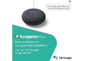 Hungama Music allows users to play songs with their voice through Google Assistant