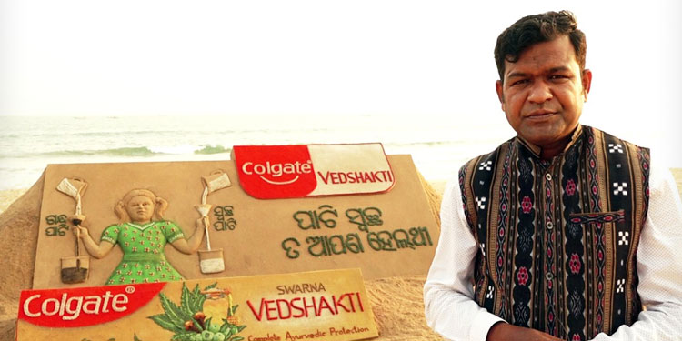 Colgate Vedshakti collaborates with sand artist Sudarsan Pattnaik to highlight the link between Oral Health and Overall well-being