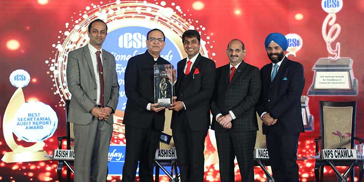 ITC Limited conferred the ICSI National Award for Excellence in Corporate Governance