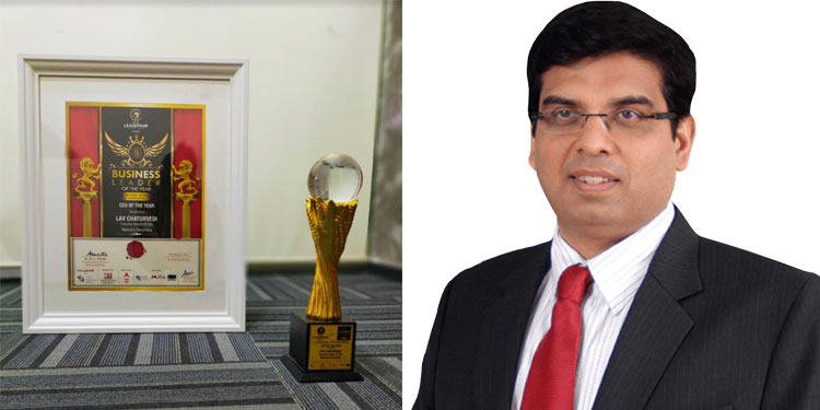 Lav Chaturvedi,CEO of Reliance Securities conferred with the Business Leader of the Year Award-2021